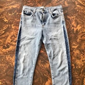 Agolde Toni Mid Rise Slim Straight Swerve Jeans 30